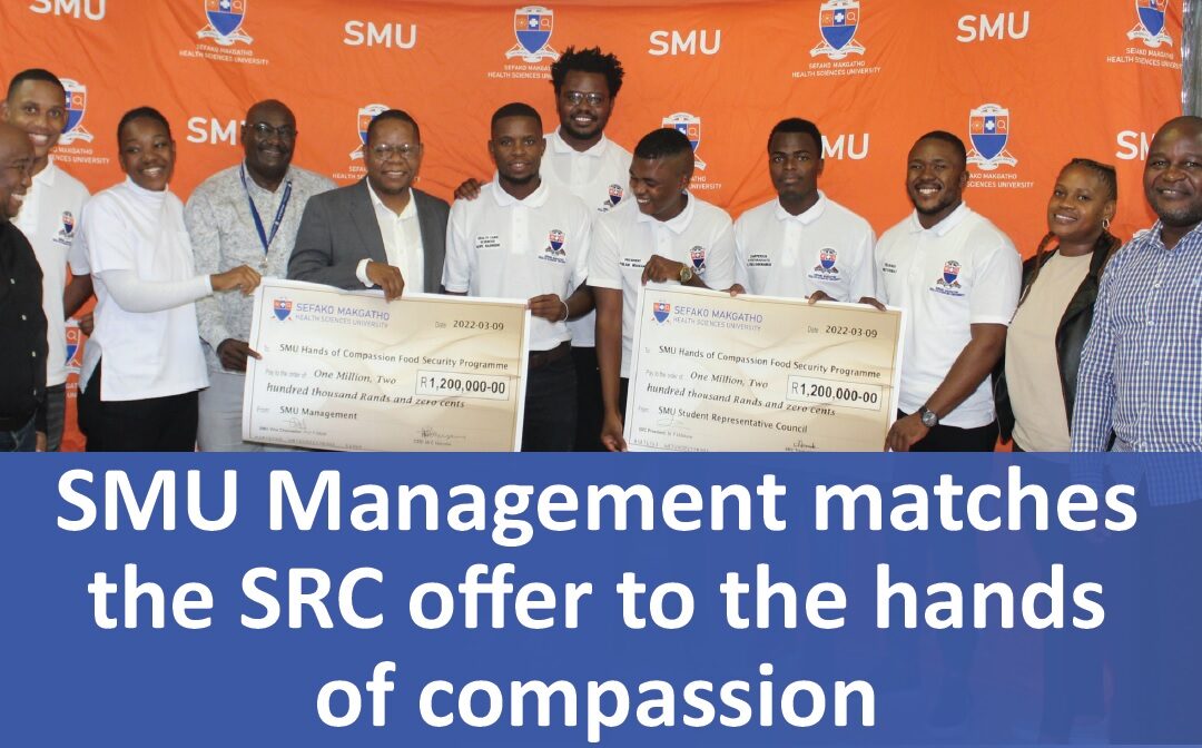SMU Management matches the SRC offer to the hands of compassion