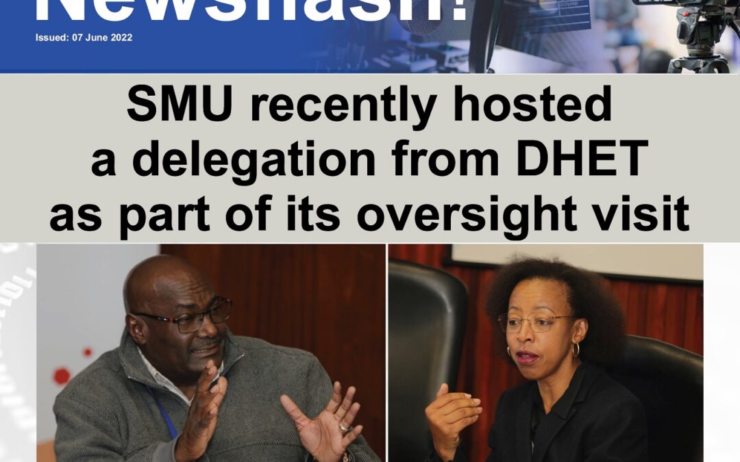 SMU recently hosted a delegation from DHET as part of its oversight visit