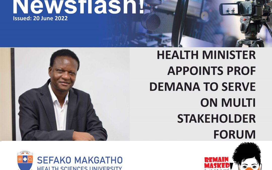 Health Minister appoints Prof Demana to serve on Multi Stakeholder Forum