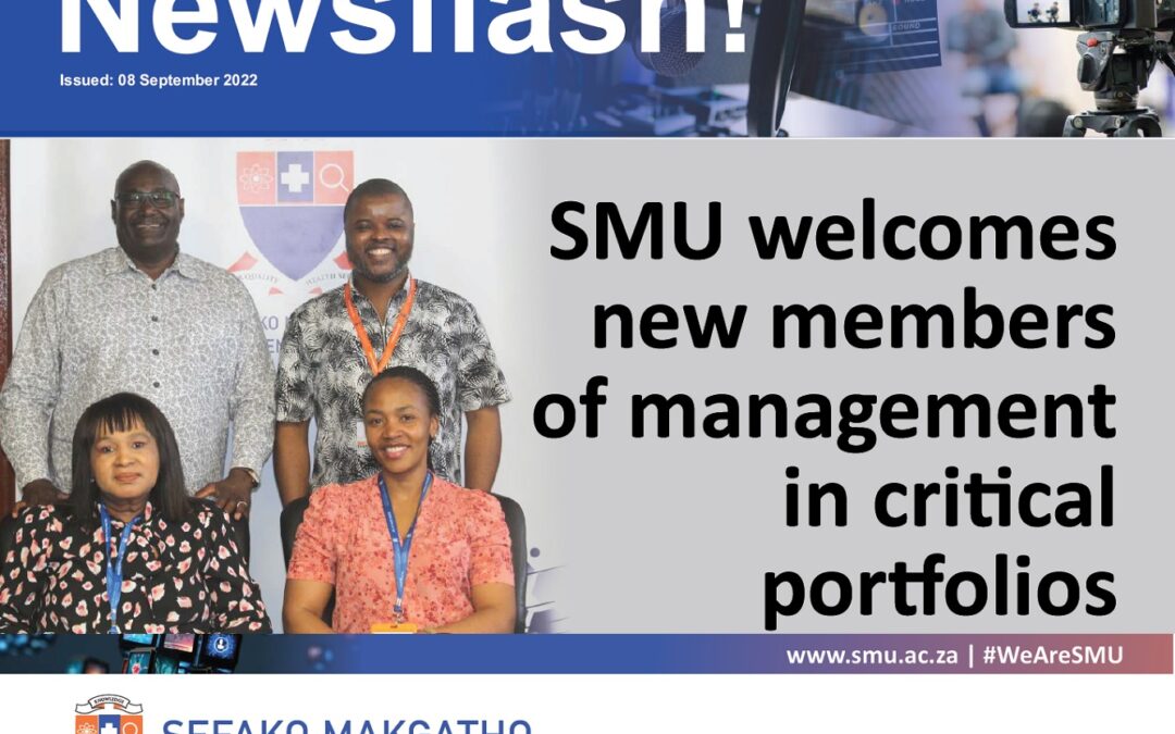 Newsflash – SMU welcomes new members of management in critical portfolios