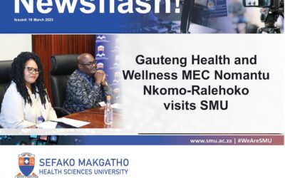 Gauteng Health and Wellness MEC Nomantu Nkomo-Ralehoko visits SMU