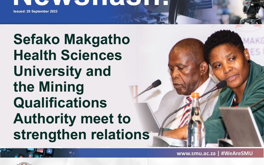 Sefako Makgatho Health Sciences University and the Mining Qualifications Authority meet to strengthen relations