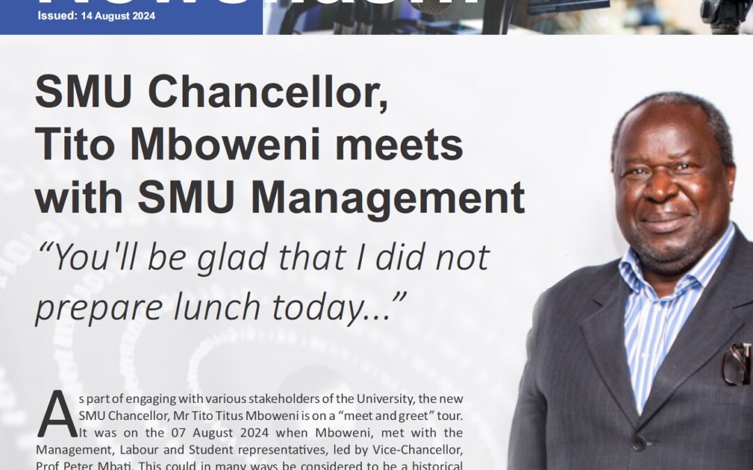 SMU Chancellor, Tito Mboweni meets with SMU Management
