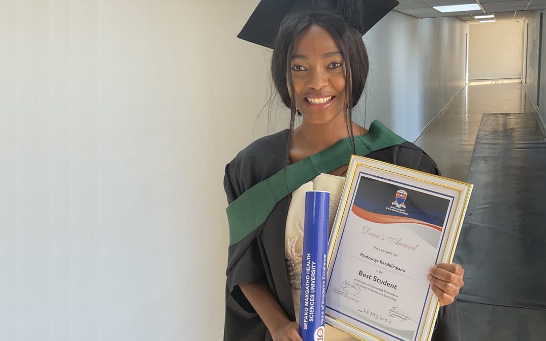 Mudzunga Ratshilingano scoops Dean’s Merit Award for Academic Excellence