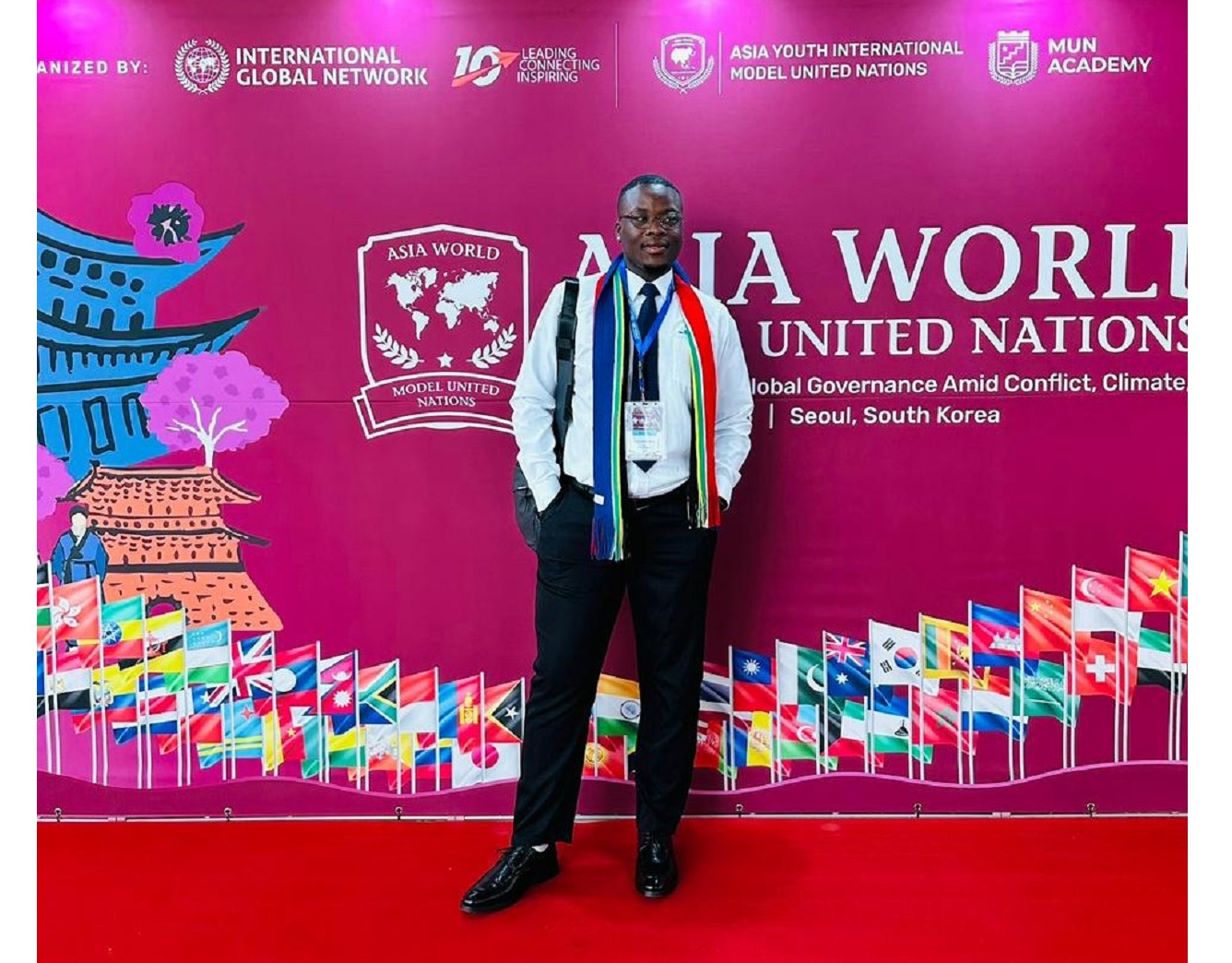 Medical student flies the SMU flag internationally